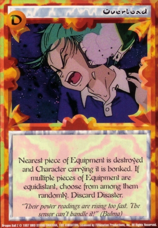 Scan of 'Overload' Ani-Mayhem card