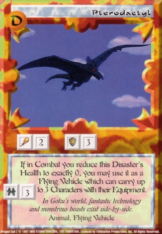 Scan of final 'Pterodactyl' Ani-Mayhem card