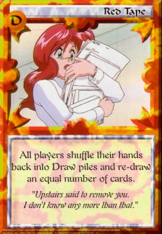 Scan of 'Red Tape' Ani-Mayhem card