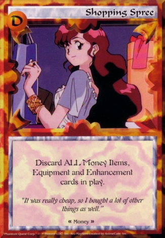 Scan of 'Shopping Spree' Ani-Mayhem card