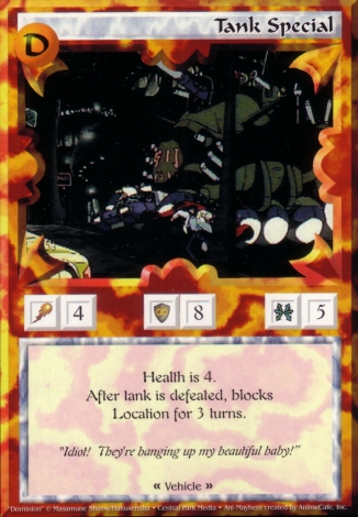 Scan of 'Tank Special' Ani-Mayhem card