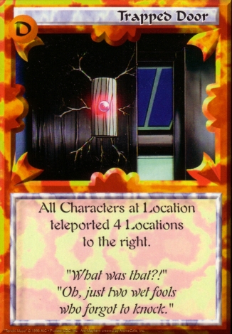 Scan of 'Trapped Door' Ani-Mayhem card