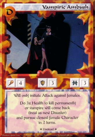 Scan of 'Vampiric Ambush' Ani-Mayhem card