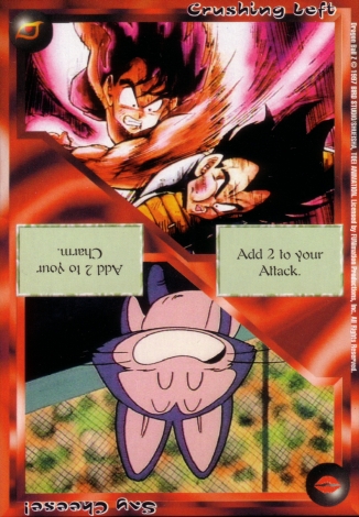 Scan of 'Crushing Left / Say Cheese!' Ani-Mayhem card