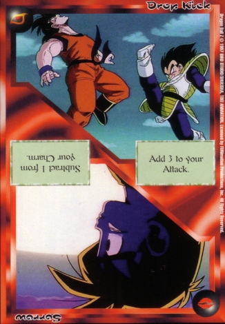 Scan of final 'Drop Kick / Sorrow' Ani-Mayhem card