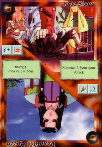 Scan of 'Face Slam / Beautiful Queen' Ani-Mayhem card
