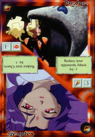 Scan of 'Paralyse / Captivate' Ani-Mayhem card