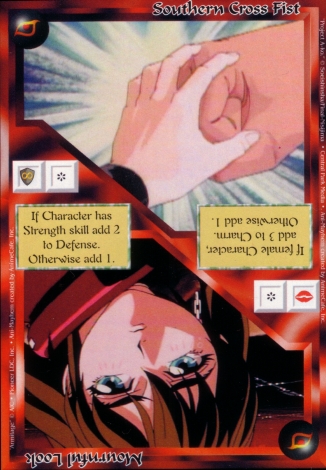 Scan of 'Southern Cross Fist / Mournful Look' Ani-Mayhem card