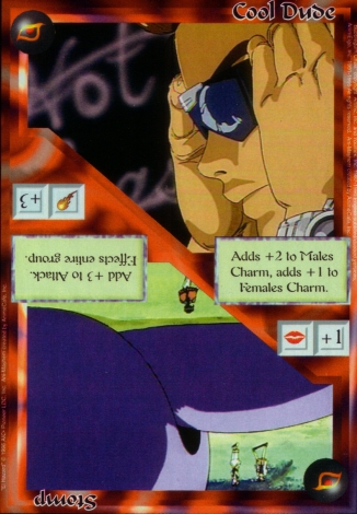 Scan of 'Cool Dude / Stomp' Ani-Mayhem card