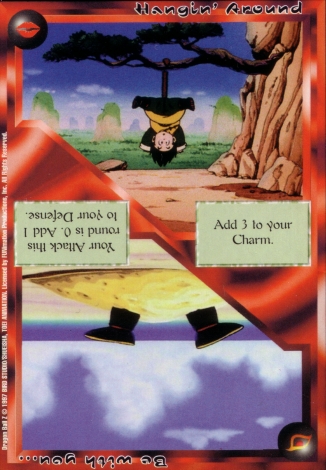 Scan of 'Hangin' Around / Be with you...' Ani-Mayhem card