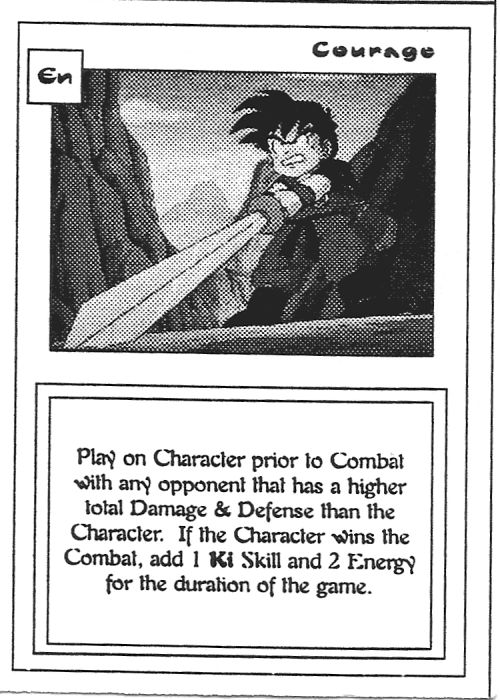 Scan of 'Courage' playtest card