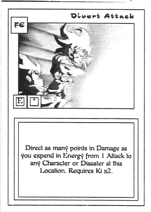 Scan of 'Divert Attack' playtest card