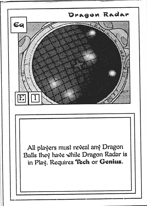 Scan of 'Dragon Radar' playtest card