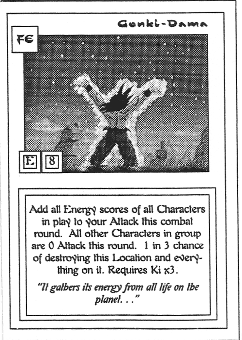 Scan of 'Genki-Dama' playtest card