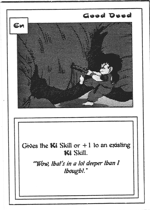 Scan of 'Good Deed' playtest card