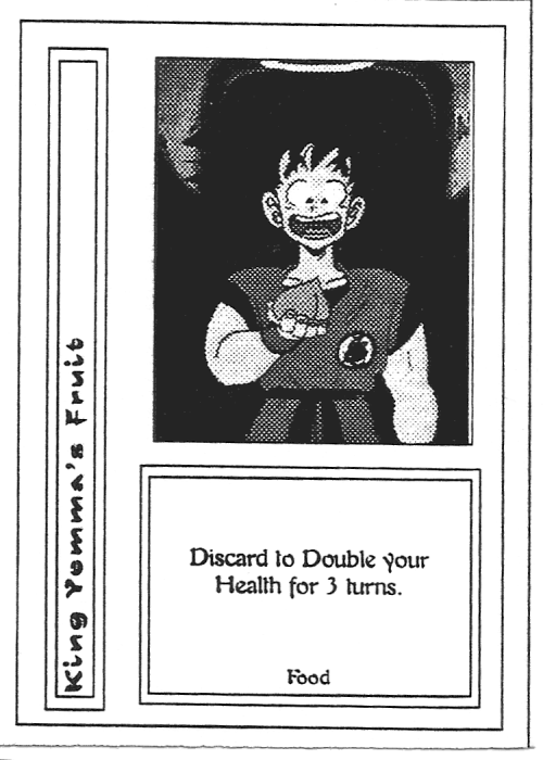 Scan of 'King Yemma's Fruit' playtest card