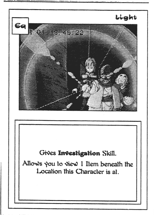 Scan of 'Light' playtest card