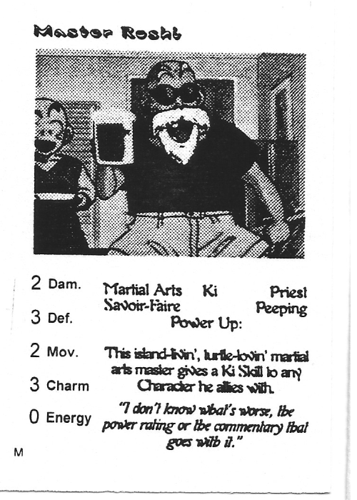 Scan of 'Master Roshi' playtest card