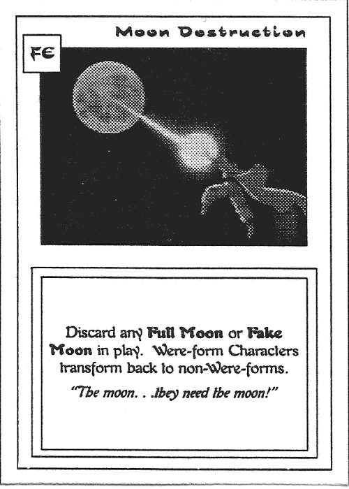 Scan of 'Moon Destruction' playtest card