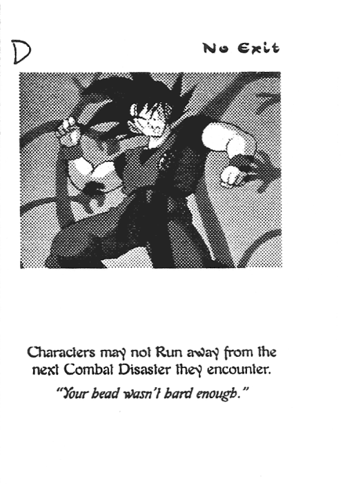 Scan of 'No Exit' playtest card