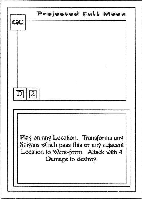 Scan of 'Projected Full Moon' playtest card