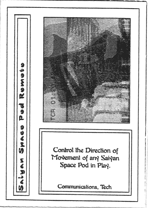 Scan of 'Saiyan Space Pod Remote' playtest card