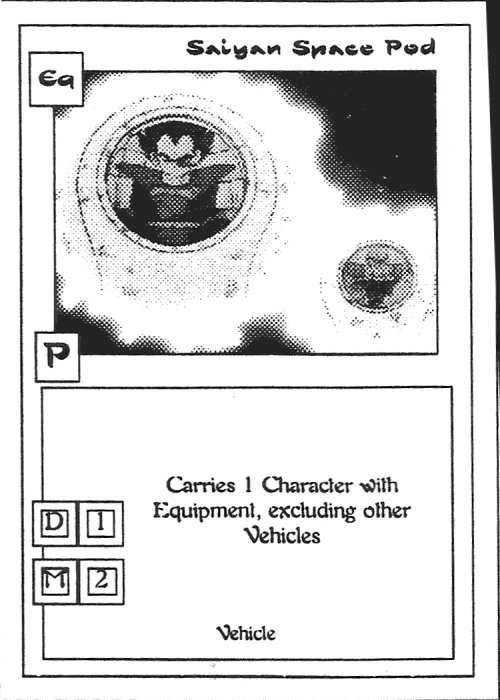 Scan of 'Saiyan Space Pod' playtest card