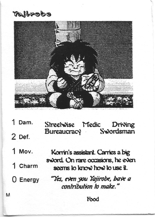 Scan of 'Yajirobe' playtest card