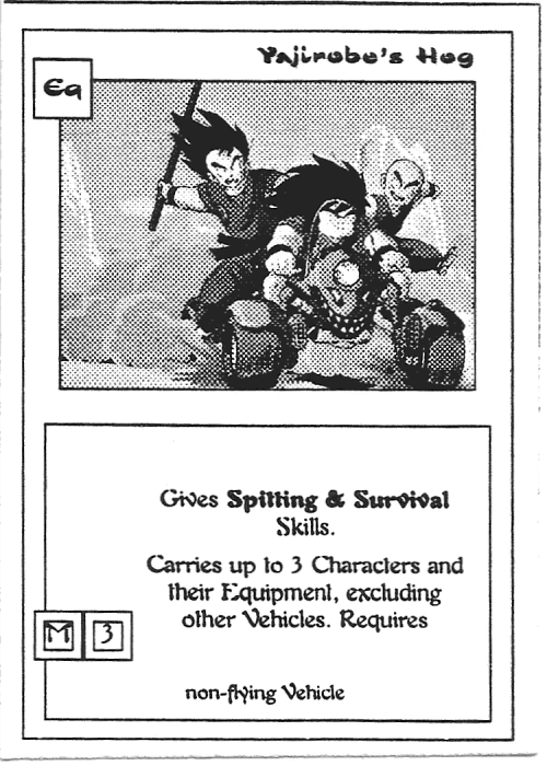 Scan of 'Yajirobe's Hog' playtest card